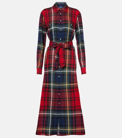 Polo Ralph Lauren Polo Ralph Lauren Checked cotton-blend shirt dress
