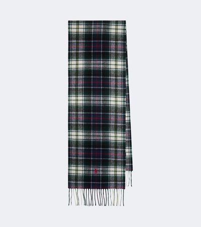 Polo Ralph Lauren Polo Ralph Lauren Checked fringed wool scarf