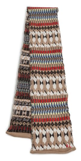 Polo Ralph Lauren Polo Ralph Lauren Chunky Fair Isle Scarf Camel One