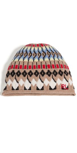 Polo Ralph Lauren Polo Ralph Lauren Chunky Fairisle Beanie Camel One