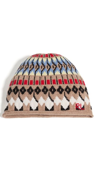 Polo Ralph Lauren Polo Ralph Lauren Chunky Fairisle Beanie Camel One