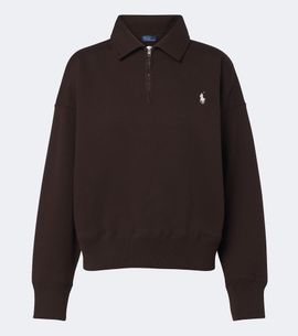 Polo Ralph Lauren Polo Ralph Lauren Cotton-blend jersey polo sweatshirt