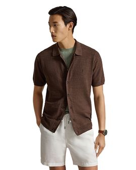 Polo Ralph Lauren Polo Ralph Lauren Cotton-Linen Short-Sleeve Cardigan