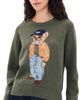 Polo Ralph Lauren Polo Ralph Lauren Cotton Bear Long Sleeve Crew Neck Pullover Marled Olive - 1