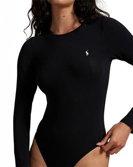 Polo Ralph Lauren Polo Ralph Lauren Cotton Blend Long Sleeve Bodysuit