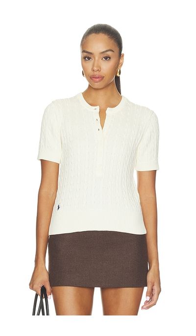 Polo Ralph Lauren Polo Ralph Lauren Cotton Short Sleeve Henley Sweater