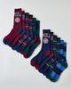 Polo Ralph Lauren Polo Ralph Lauren Crest Logo Crew Socks 6-Pack in Dark tones, Men's at Urban Outfitters - 1