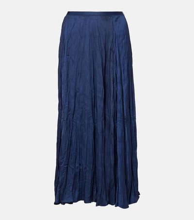 Polo Ralph Lauren Polo Ralph Lauren Crushed satin midi skirt