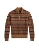 Polo Ralph Lauren Polo Ralph Lauren Fair Isle Wool Stand Collar Zip Sweater - 6