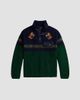 Polo Ralph Lauren Polo Ralph Lauren Girl's Girl's Horse-Print Hybrid Pullover Sweater - 1