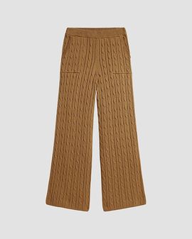 Polo Ralph Lauren Polo Ralph Lauren Girl's Little Girl's & Girl's Cable-Knit Cotton Wide-Leg Sweater Pants