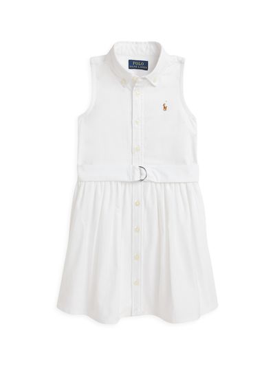 Polo Ralph Lauren Polo Ralph Lauren Girl's Little Girl's & Girl's Classic Oxford Sleeveless Shirtdress