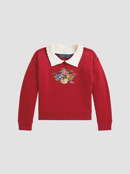 Polo Ralph Lauren Polo Ralph Lauren Girl's Little Girl's & Girl's Floral-Embroidered Sweatshirt