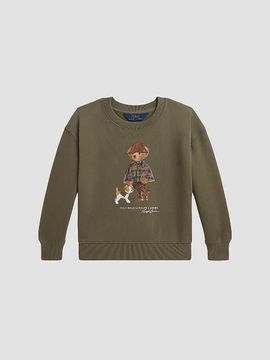 Polo Ralph Lauren Polo Ralph Lauren Girl's Little Girl's & Girl's Polo Bear Crewneck Sweatshirt