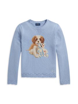 Polo Ralph Lauren Polo Ralph Lauren Girl's Little Girl's & Girl's Scallop-Trim Cotton Sweater