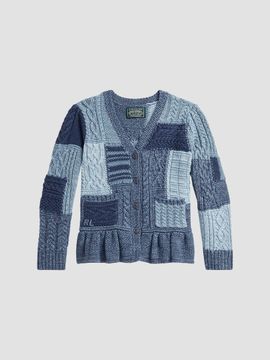 Polo Ralph Lauren Polo Ralph Lauren Girl's Little Girl's Cotton Patchwork Cardigan