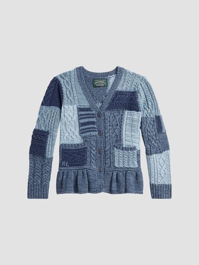 Polo Ralph Lauren Polo Ralph Lauren Girl's Little Girl's Cotton Patchwork Cardigan
