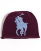 Polo Ralph Lauren Polo Ralph Lauren Graphic Polo Pony Beanie Wine/Blue One - 1