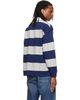 Polo Ralph Lauren Polo Ralph Lauren Gray & Blue Big Fit Polo Bear Rugby Polo - 3