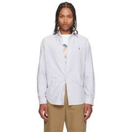 Polo Ralph Lauren Polo Ralph Lauren Gray & White Striped Oxford Shirt