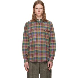 Polo Ralph Lauren Polo Ralph Lauren Green & Brown Bleeding Madras Sport Shirt