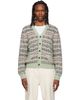 Polo Ralph Lauren Polo Ralph Lauren Green Cotton Linen Blend Long Sleeve Cardigan - 1