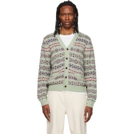 Polo Ralph Lauren Polo Ralph Lauren Green Cotton Linen Blend Long Sleeve Cardigan