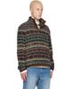 Polo Ralph Lauren Polo Ralph Lauren Green Patterned Fleece Sweater - 2