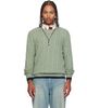 Polo Ralph Lauren Polo Ralph Lauren Green 'The Iconic Cable-Knit' Cashmere Sweater - 1