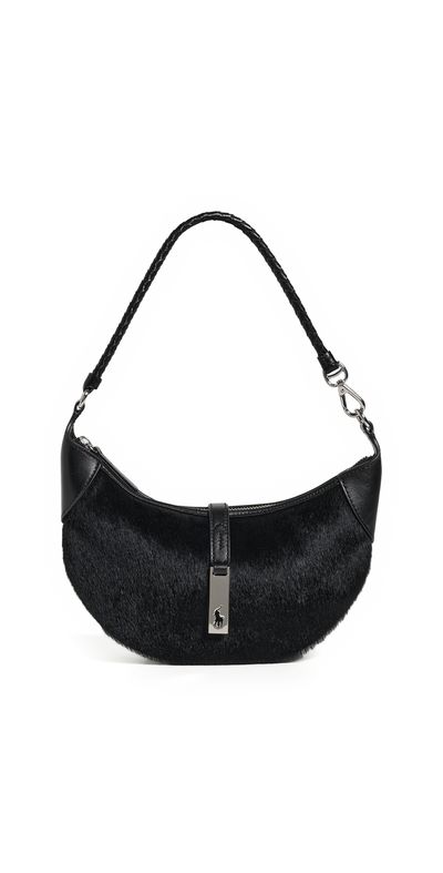 Polo Ralph Lauren Polo Ralph Lauren ID Mini Haircalf Shoulder Bag Black One