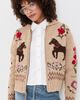 Polo Ralph Lauren Polo Ralph Lauren Intarsia Knit Cotton Wool Shawl Cardigan Light Beige - 2
