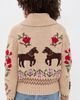 Polo Ralph Lauren Polo Ralph Lauren Intarsia Knit Cotton Wool Shawl Cardigan Light Beige - 3
