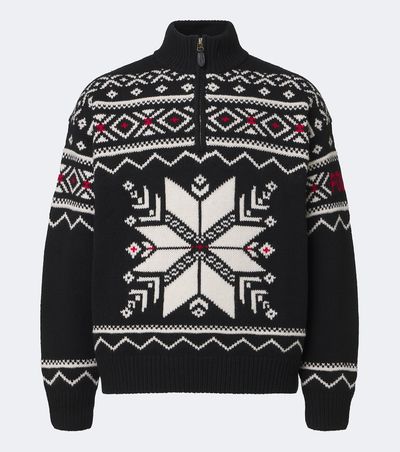 Polo Ralph Lauren Polo Ralph Lauren Intarsia wool half-zip sweater