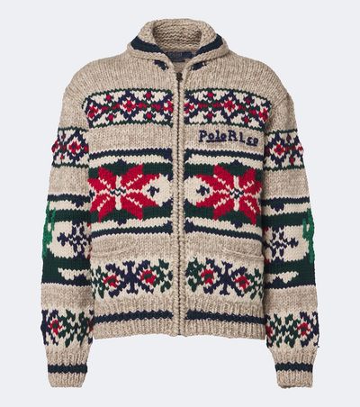 Polo Ralph Lauren Polo Ralph Lauren Intarsia wool zip-up cardigan