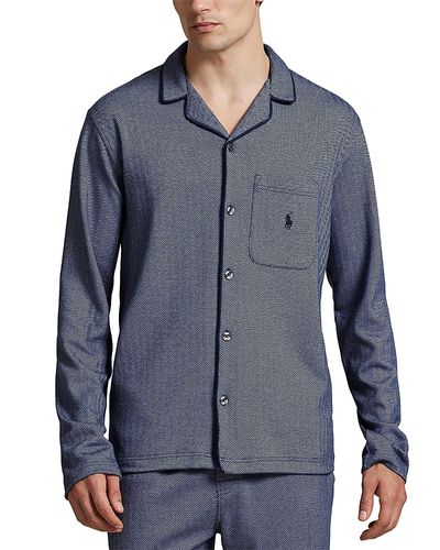 Polo Ralph Lauren Polo Ralph Lauren Jacquard Knit Herringbone Pajama Shirt
