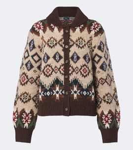 Polo Ralph Lauren Polo Ralph Lauren Jacquard wool and cashmere cardigan