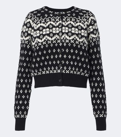 Polo Ralph Lauren Polo Ralph Lauren Jacquard wool, cotton, and alpaca cardigan