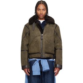 Polo Ralph Lauren Polo Ralph Lauren Khaki Shearling Flight Jacket