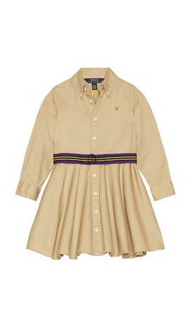 Polo Ralph Lauren Polo Ralph Lauren Kids Belted Cotton Chino Shirtdress