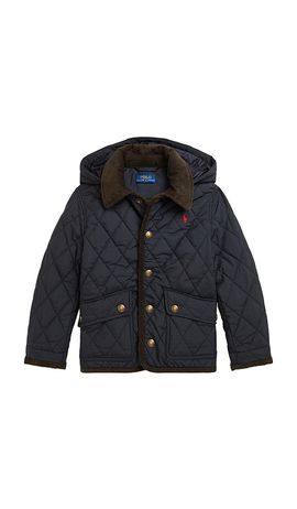 Polo Ralph Lauren Polo Ralph Lauren Kids Matte Fine Poly Kempton Barn Jacket With Removable Hood