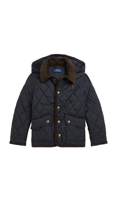 Polo Ralph Lauren Polo Ralph Lauren Kids Matte Fine Poly Kempton Barn Jacket With Removable Hood