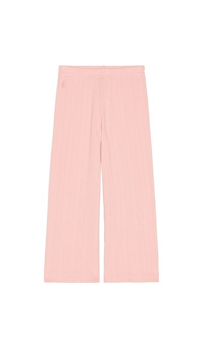 Polo Ralph Lauren Polo Ralph Lauren Kids Pointelle Knit Standard Wide Leg Pant