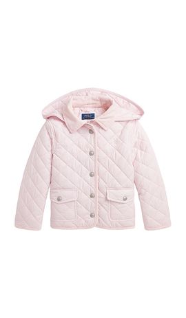 Polo Ralph Lauren Polo Ralph Lauren Kids Recycled Poly Audrey Quilted Barn Jacket With Removable Hood