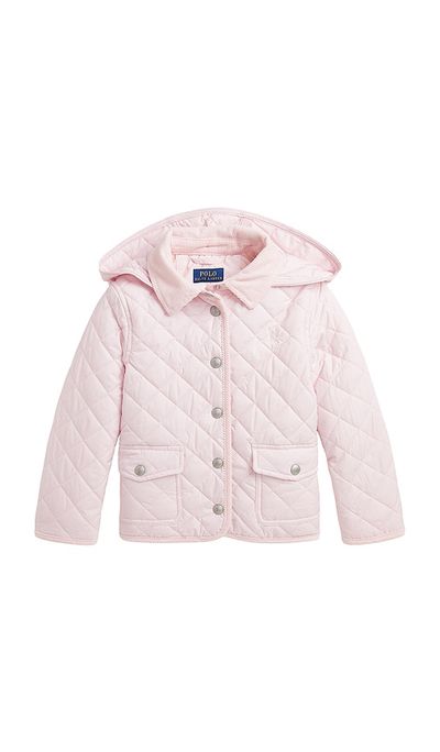 Polo Ralph Lauren Polo Ralph Lauren Kids Recycled Poly Audrey Quilted Barn Jacket With Removable Hood