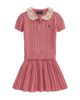 Polo Ralph Lauren Polo Ralph Lauren Kids Two Piece Set Short-sleeve Cotton Cable-knit Collared Shirt With Matching Skirt - 1