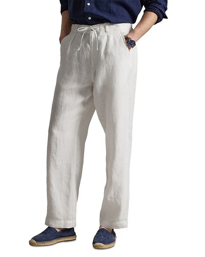 Polo Ralph Lauren Polo Ralph Lauren Lateef Relaxed Fit Pleated Linen Pants