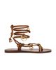 Polo Ralph Lauren Polo Ralph Lauren Leather Ring Wrap Flat Sandals - 1