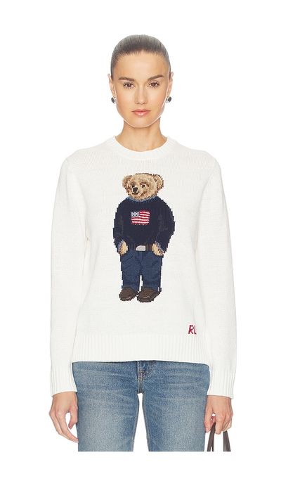 Polo Ralph Lauren Polo Ralph Lauren Linen Bear Sweater Long Sleeve Pullover