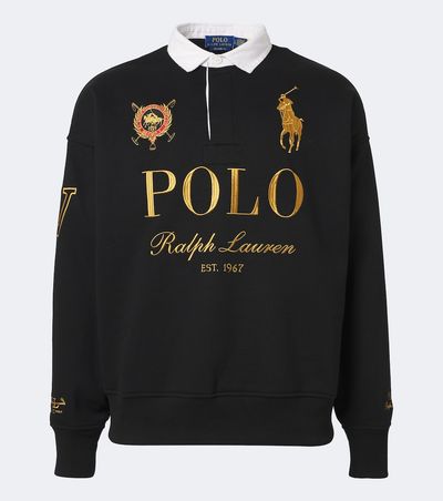 Polo Ralph Lauren Polo Ralph Lauren Logo cotton-blend fleece polo sweater