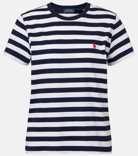 Polo Ralph Lauren Polo Ralph Lauren Logo striped cotton jersey T-shirt